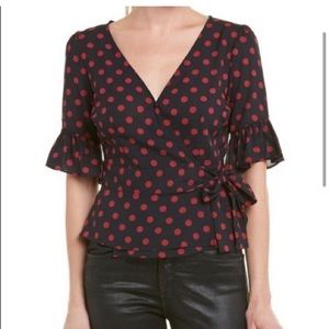 BB Dakota polka dot top